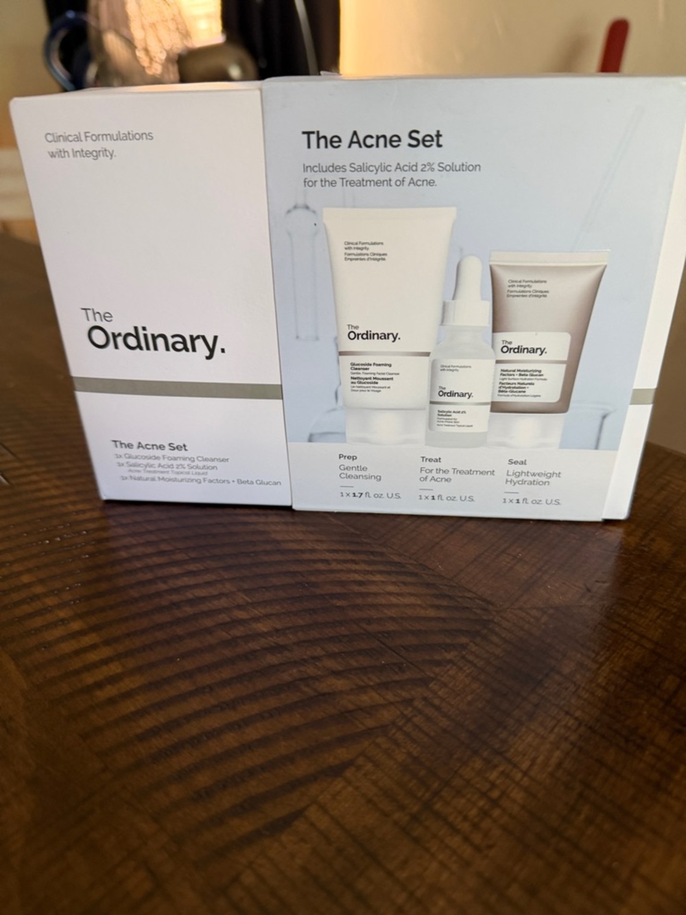 The Ordinary Acne Set - White and Cream Skincare Trio
